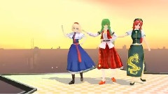 幽香 アリス 美铃でPerfumeのTSPS踊ってもらいました MMD版