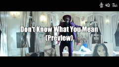 Don't Know What You Mean (混音预告版)