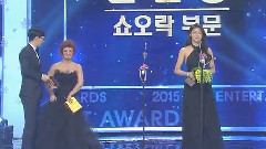 Show.娱乐部门最佳新人赏 - 2015KBS演艺大赏 15/12/26