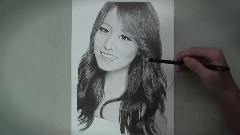 Roly Poly Park Jiyeon Graphite Pencil Drawing
