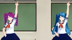 初音未来 - 紫毛与初音毛跳小苹果