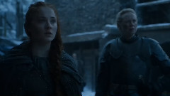 电影<权力的游戏>第六季4集史塔克家族雪诺和珊莎团聚片段