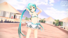 初音未来 - 三妈式miku酱的水着比基尼装舞蹈