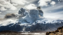Kolnieur (Montage Of Eyjafjallaj kull Volcano In Iceland)