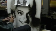 Michael Jackson - 牛人喷枪绘Michael