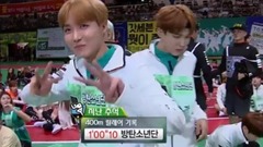 偶像运动会 400米接力 BTS!