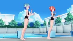 初音未来 - スク水ミクさんテトさんで