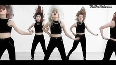 黑色紧身长裤热舞