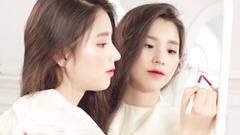 1月激动的粉红色妆容