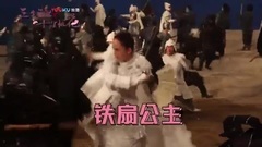 <三生三世十里桃花>桃花大爆料:杨幂吊威亚现场练打戏