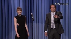 Jimmy Fall With Emma Stone