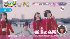 ZIP! NGT48 ファン1000人と手つなぎダンス