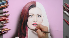 大触速绘Somi彩铅画