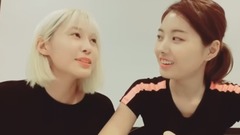 PRISTIN 娜荣和Yuha的写生大会  中文字幕 17/06/07(pristin吧)