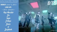 那些七人组的韩国男团【1999-2017】