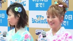 島崎遥香,鈴木奈々の"旦那の同僚紹介"に苦笑い "サマージャンボ宝くじ"発売記念イベント2