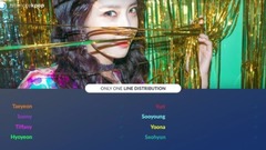少女时代 - Only One 歌词分配计时