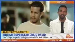 Craig David 的10月澳洲之行采访 17/08/09