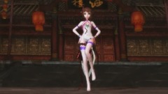 MMd【喵喵DI时代V20】 若紫飞软Ki酸夏-落花情-白丝白旗袍