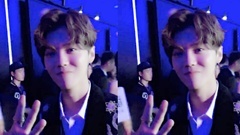 鹿晗 芭莎慈善夜一直播 后台 采访 17/09/09