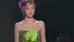 Marchesa2017秋冬 羽毛,薄纱,刺绣,褶皱与交叠