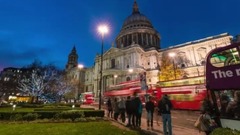 伦敦 圣诞彩灯 延时摄影