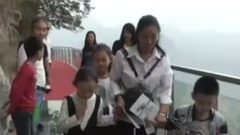 Tourist Terrified By New Glass Walkway That Cracks Under Weight