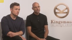 电影<王牌特工2:黄金圈> 其它花絮1:互夸唱功采访特辑