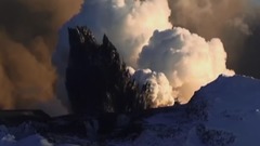 载入史册的冰岛火山爆发影像