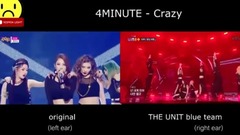 4minute - The Unit Crazy表演与原版对比(4MINUTE)