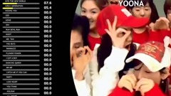 【少女时代】各成员歌词分配变化计时(2007-2017)YOONA