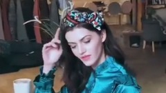 重庆DK外籍模特Maude发饰拍摄