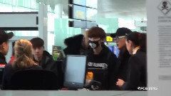 EXO Check In At Barcelona Airport