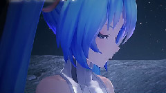 初音未来 - 流动的夜我的涙,与裸足彼女作响