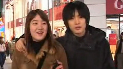 在中出道前街头采访