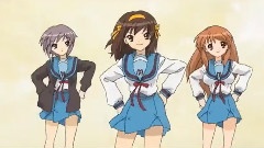 动漫中的黑直长