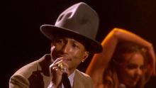Pharrell Williams - Happy & Good Time & Get Lucky 2014全英音乐奖 现场版