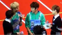 偶像运动会 接棒竞走前采访