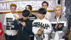 KBS 音乐银行1位待机室采访 Beast